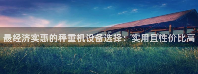 威九国际真人玩家在线对战：最经济实惠的秤重机设备选择：实用且