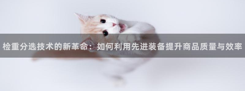 威九国际集团66m一6在线：检重分选技术的新革命：如何利用先
