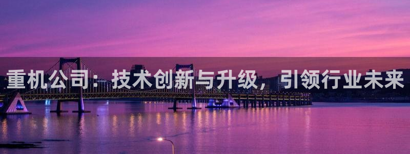 威九国际网站安全吗可靠吗：重机公司：技术创新与升级，引领行业