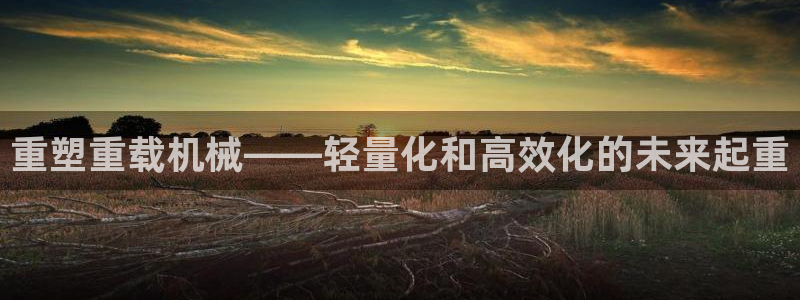 威九国际免费游戏：重塑重载机械——轻量化和高效化的未来起重
