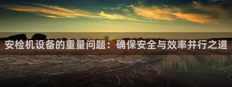 威九国际免费v5.5.2新版本特性：安检机设备的重量问题：确