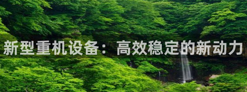 威九国际软件：新型重机设备：高效稳定的新动力