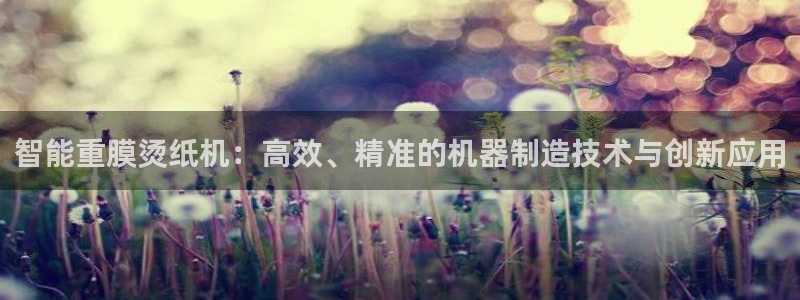 威九国际免费版：智能重膜烫纸机：高效、精准的机器制造技术与创