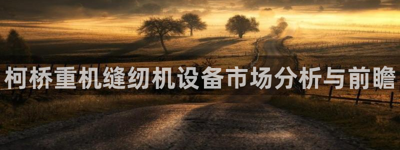 威九国际能提现吗：柯桥重机缝纫机设备市场分析与前瞻