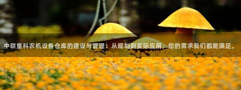 威九国际Info：中联重科农机设备仓库的建设与管理：从规划到