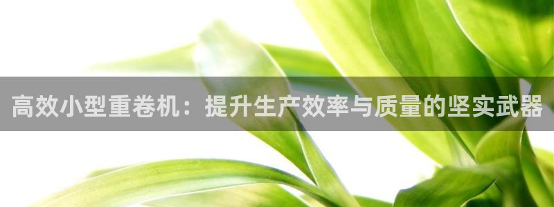 威九国际电子有限公司：高效小型重卷机：提升生产效率与质量的坚