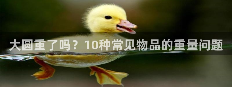 威九国际能提现吗现在：大圆重了吗？10种常见物品的重量问题