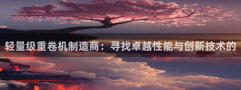 威九国际：轻量级重卷机制造商：寻找卓越性能与创新技术的