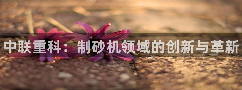 威九国际娜娜：中联重科：制砂机领域的创新与革新